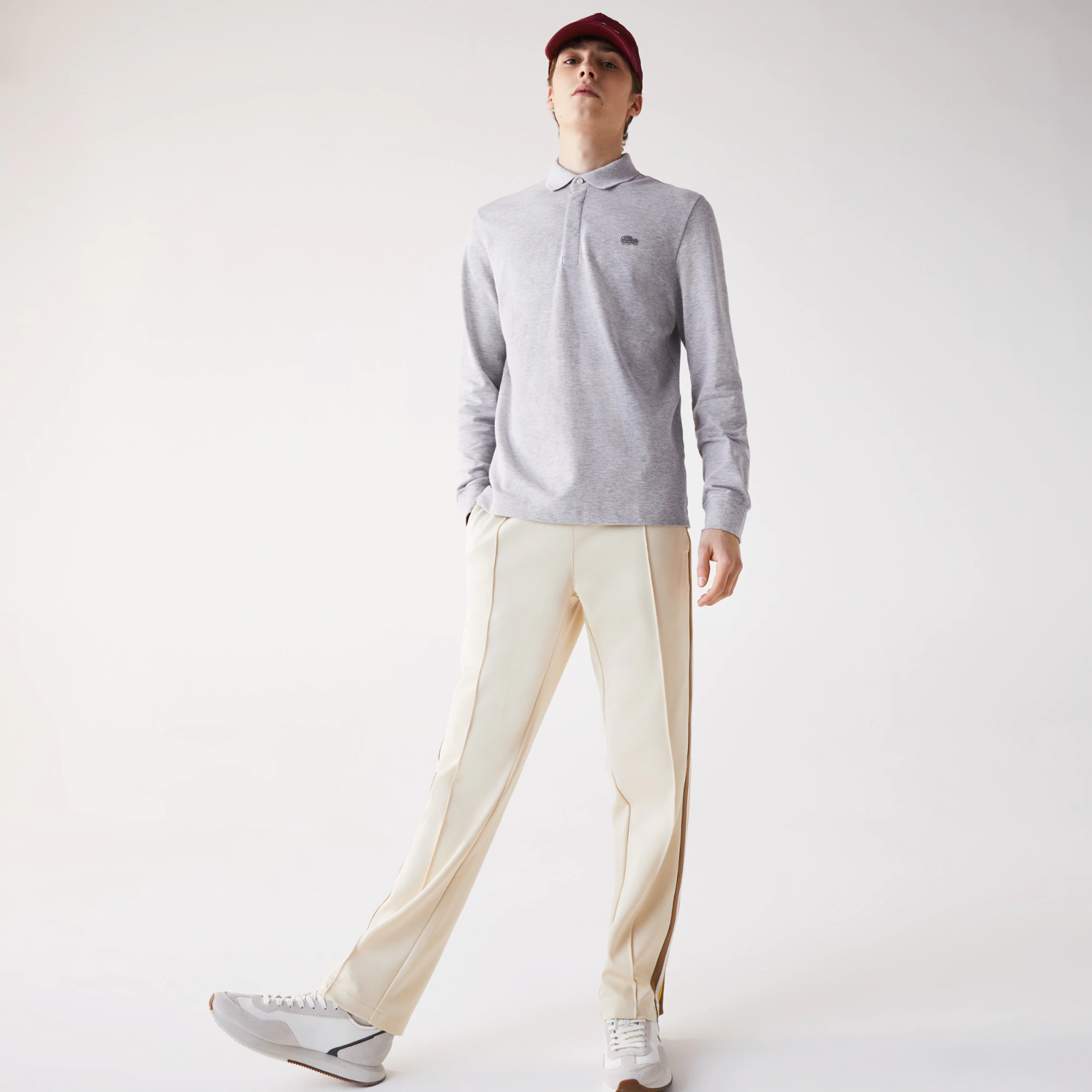 Men&#039;s Long-sleeve Lacoste Paris Classic Fit Polo Shirt Stretch PH2481-51