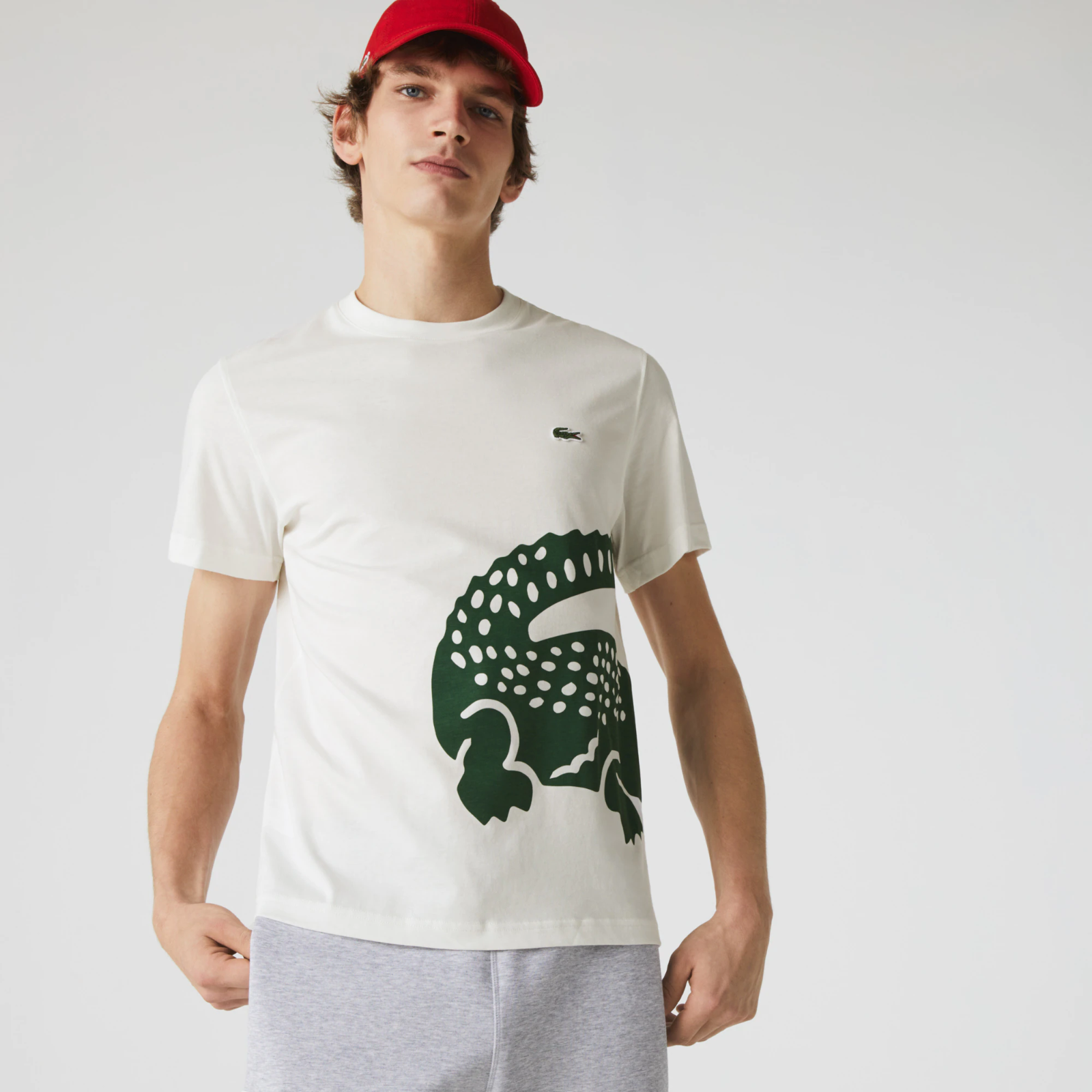 Men’s Oversize Croc Crew Neck Jersey T-shirt TH5139-51