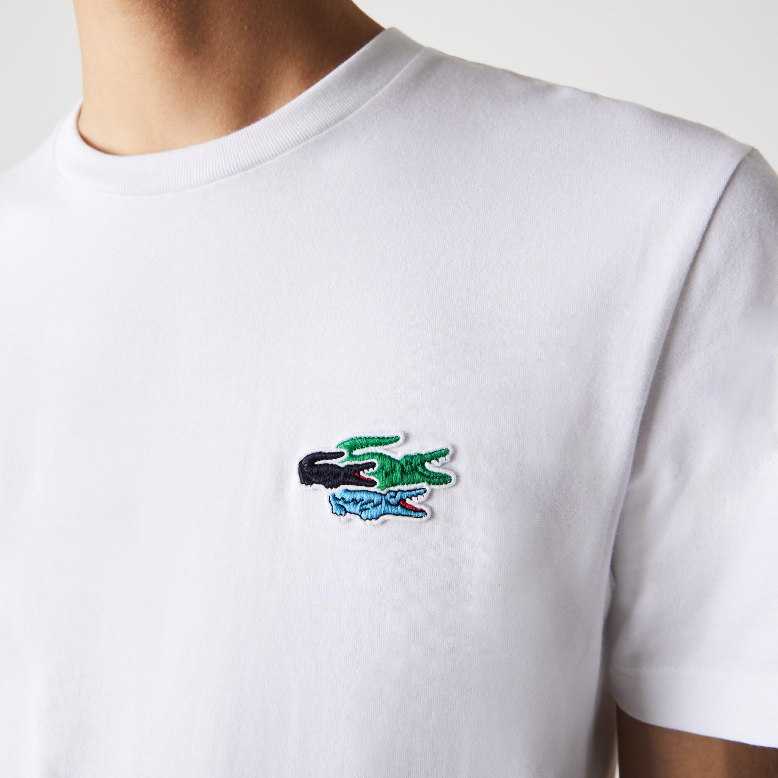 Men’s Crew Neck Colored Crocodiles Organic Cotton T-shirt TH7983-51