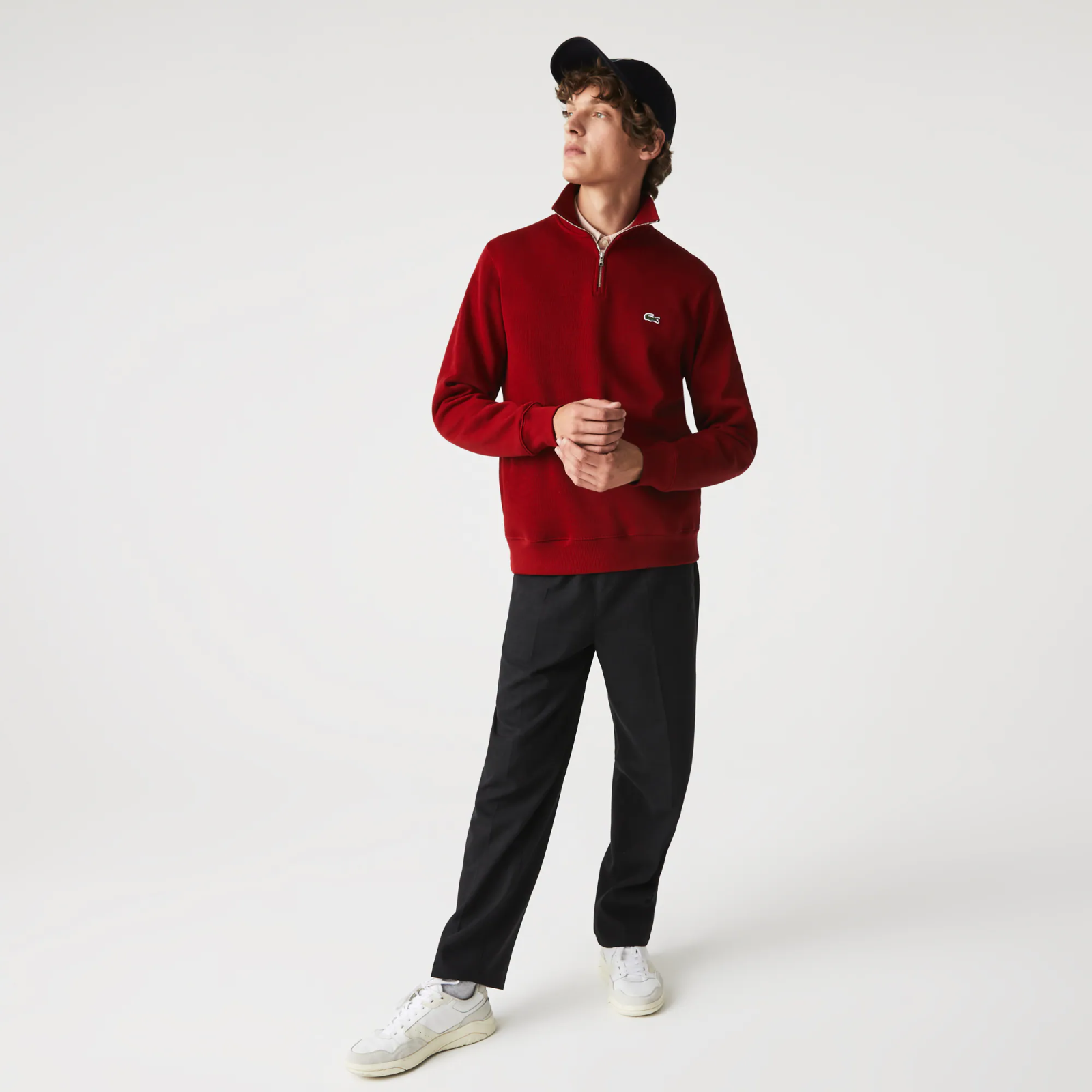 Men&#039;s Zippered Stand-Up Collar Cotton Sweatshirt SH1927-51