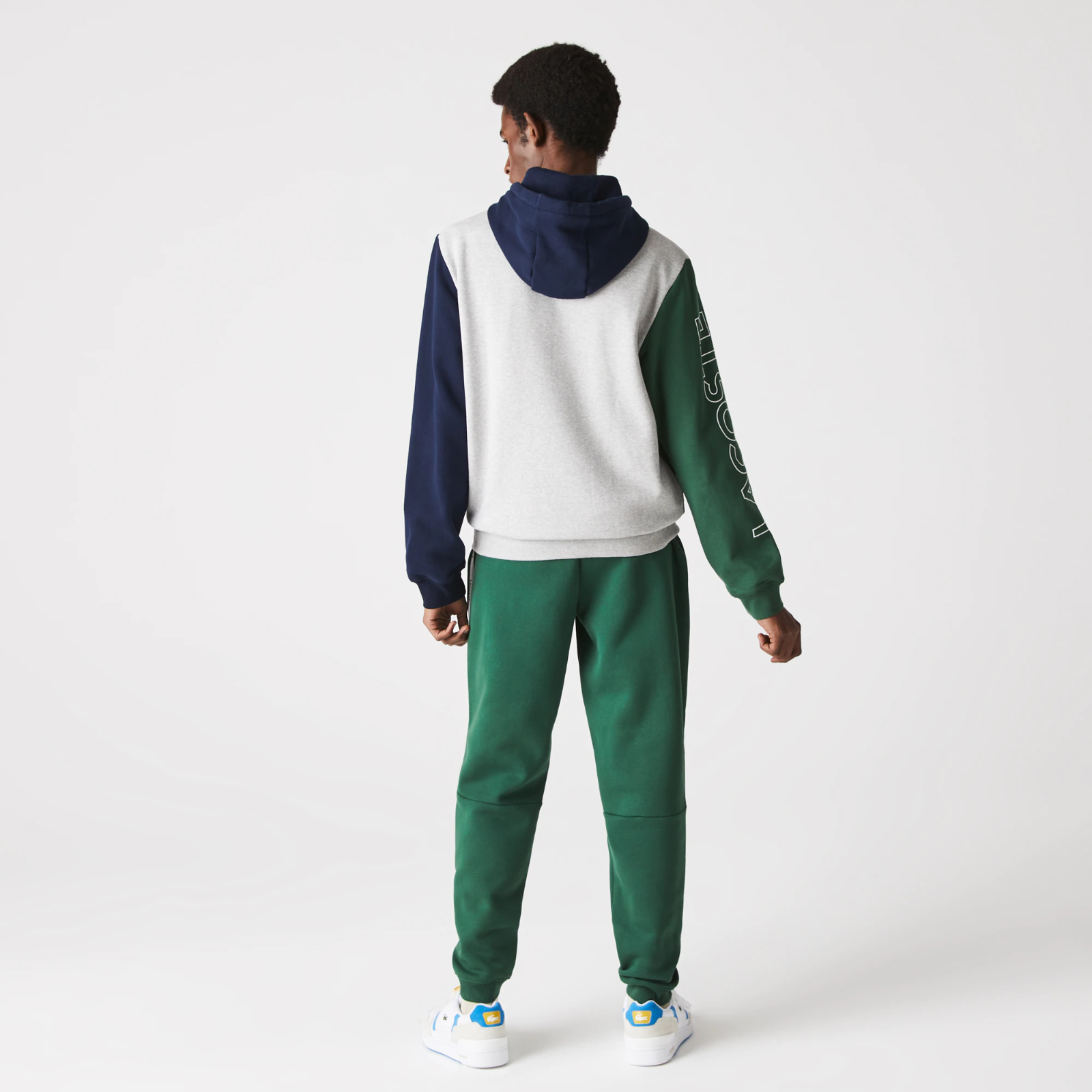 Men&#039;s Color-block Zippered Fleece Hoodie SH1215-51