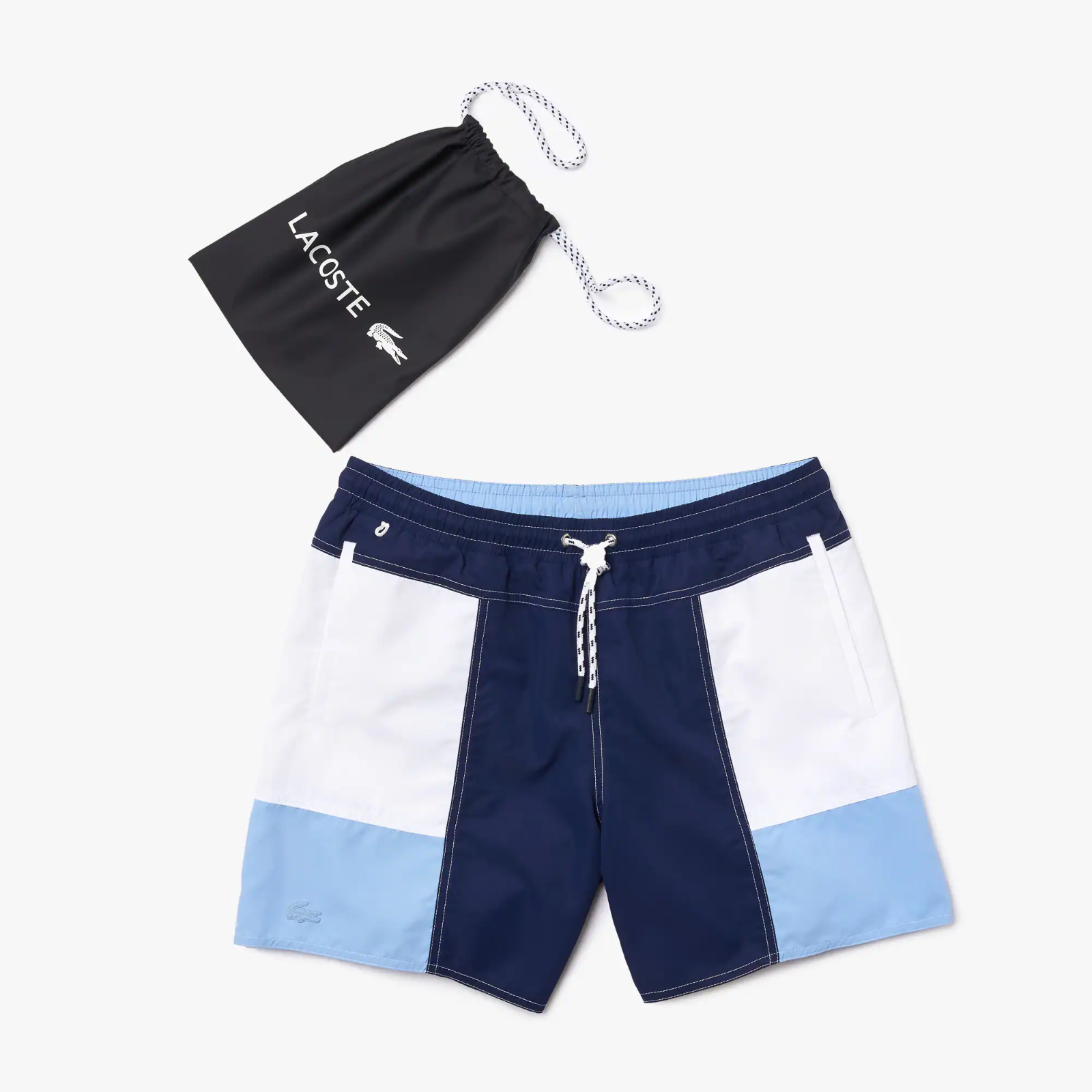 Men’s Colorblock Recycled Cloth Long Swimming Trunks MH9400-51