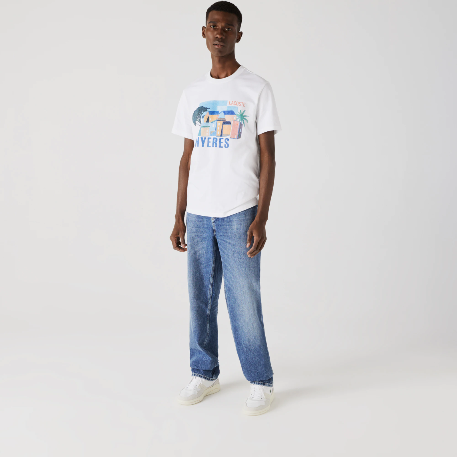 Men’s Crew Neck Landscape Print Cotton T-shirt TH0437-51
