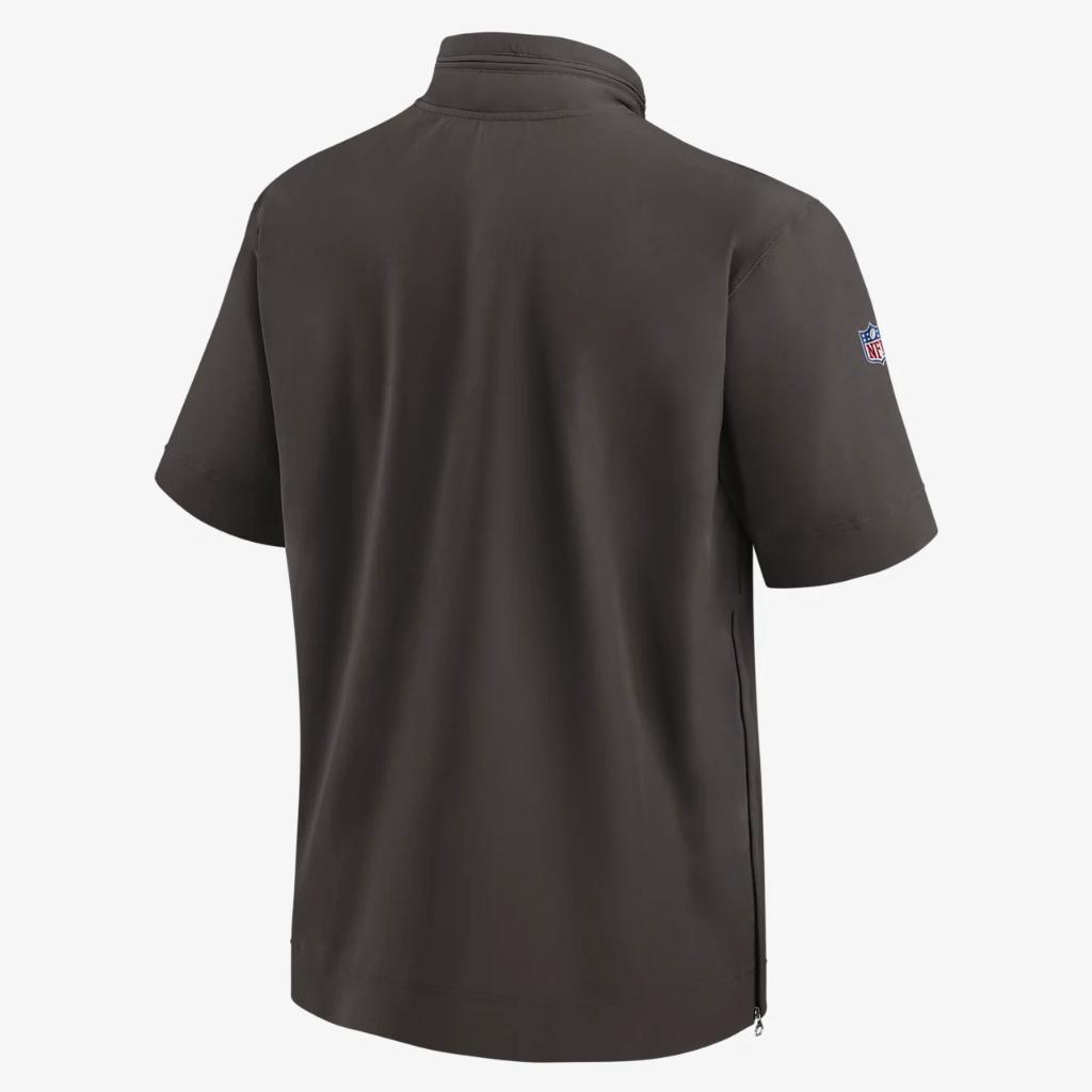 Nike Sideline Coach (NFL Cleveland Browns) Men&#039;s Short-Sleeve Jacket 00M42DI93-0BM