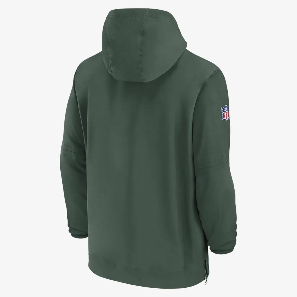 Green Bay Packers Sideline Men’s Nike NFL 1/2-Zip Hooded Jacket 00MI3EE7T-EU6
