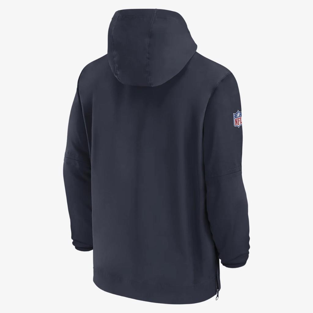 Chicago Bears Sideline Men’s Nike NFL 1/2-Zip Hooded Jacket 00MI41L7Q-EU6
