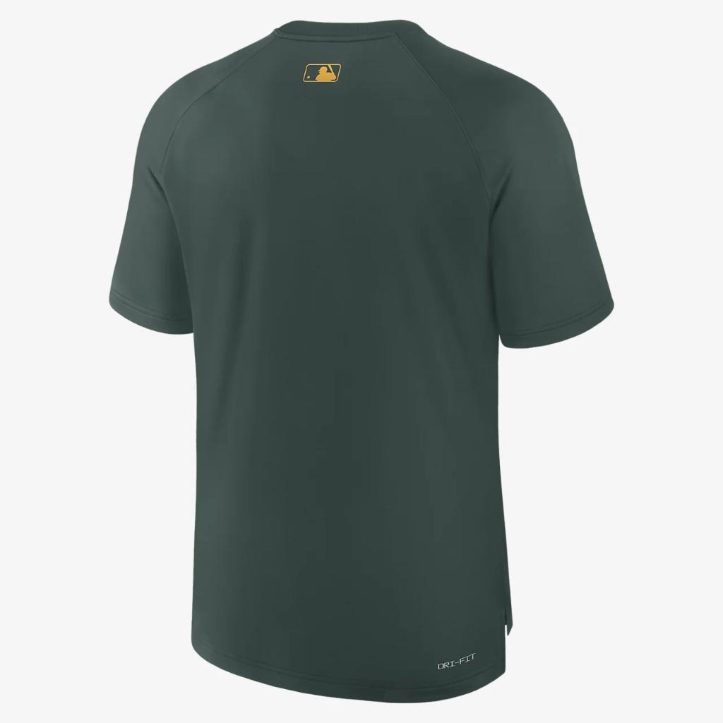 Oakland Athletics Authentic Collection Pregame Men&#039;s Nike Dri-FIT MLB T-Shirt 013B3EYFZ-WYF