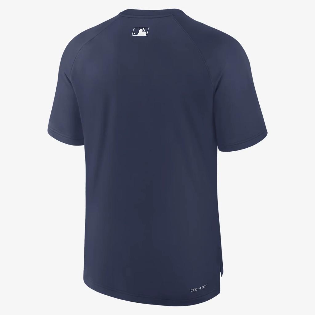 Atlanta Braves Authentic Collection Pregame Men&#039;s Nike Dri-FIT MLB T-Shirt 013B44BAW-WYF