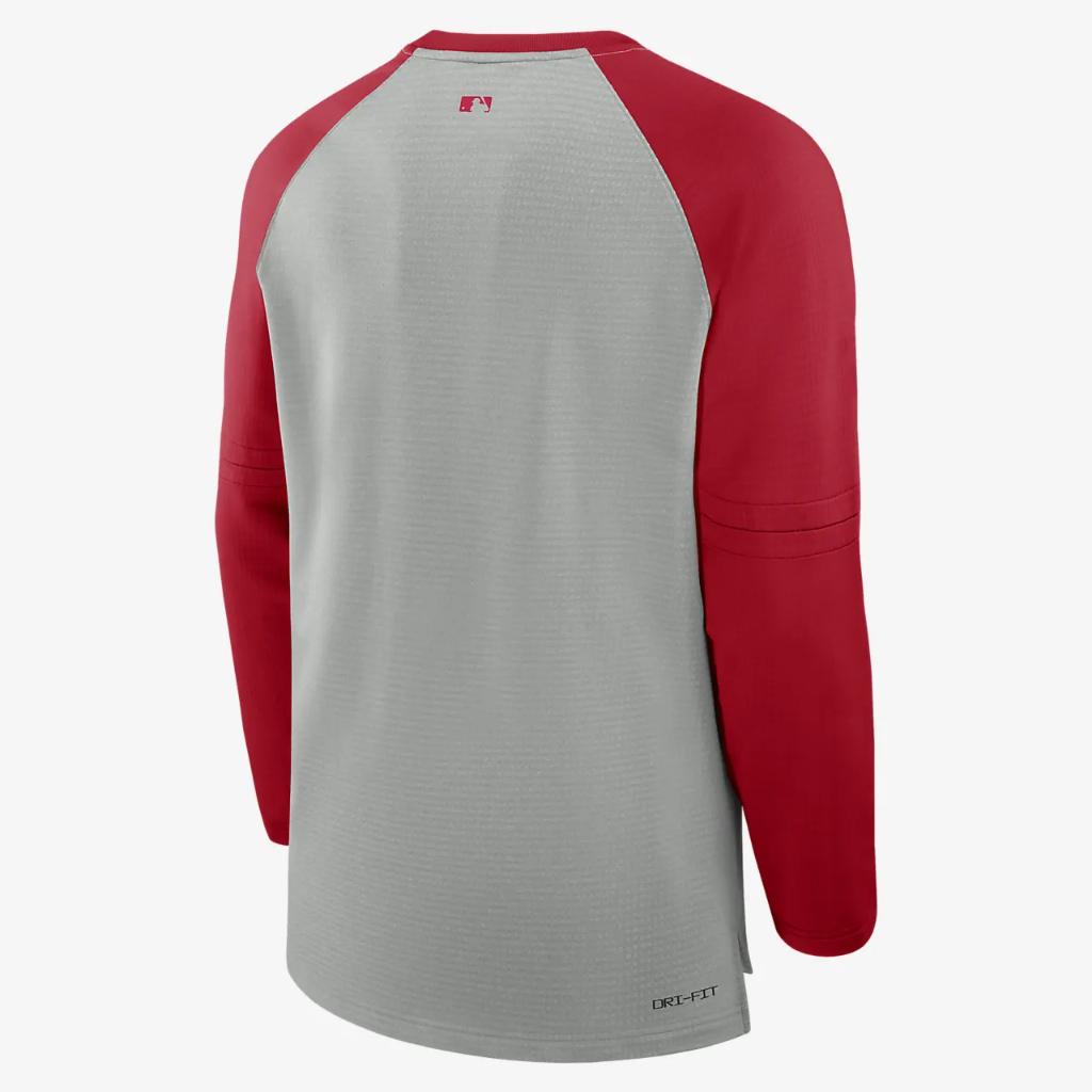 Los Angeles Angels Authentic Collection Game Time Men&#039;s Nike Breathe MLB Long-Sleeve T-Shirt 013F080NANG-P3U