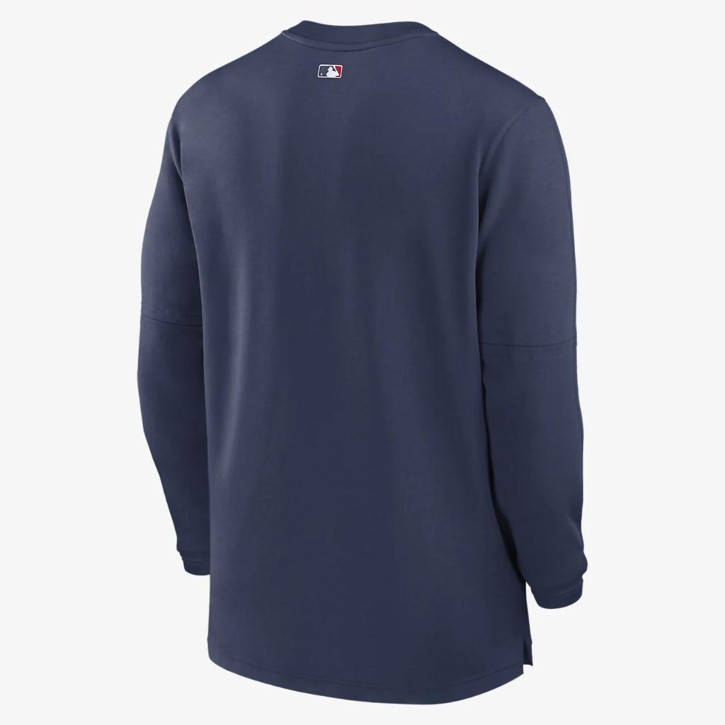 Atlanta Braves Authentic Collection Game Time Men&#039;s Nike Dri-FIT MLB 1/2-Zip Long-Sleeve Top 014G44BAW-G5B
