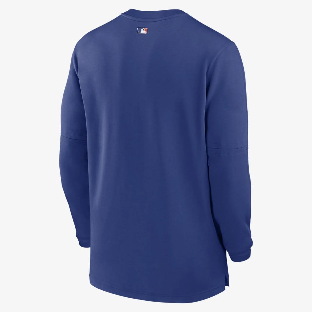 New York Mets Authentic Collection Game Time Men&#039;s Nike Dri-FIT MLB 1/2-Zip Long-Sleeve Top 014G4EWNME-G5B