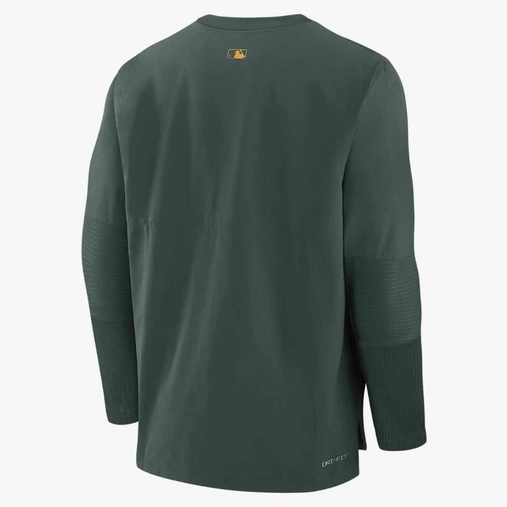 Oakland Athletics Authentic Collection Player Men&#039;s Nike Dri-FIT MLB Pullover Jacket 015C11E6FZ-5Z2