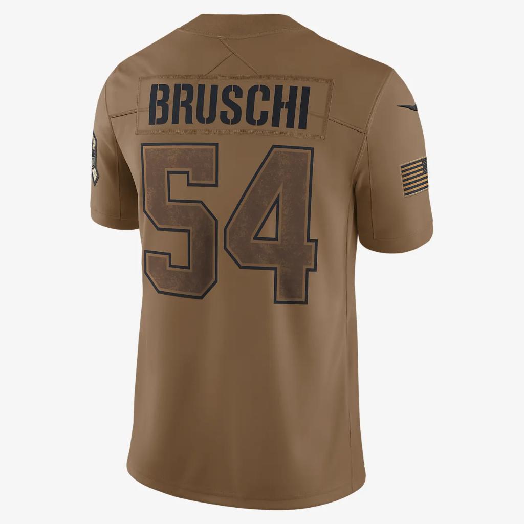 Tedy Bruschi New England Patriots Salute to Service Men&#039;s Nike Dri-FIT NFL Limited Jersey 01AV2EAA7D-K0J