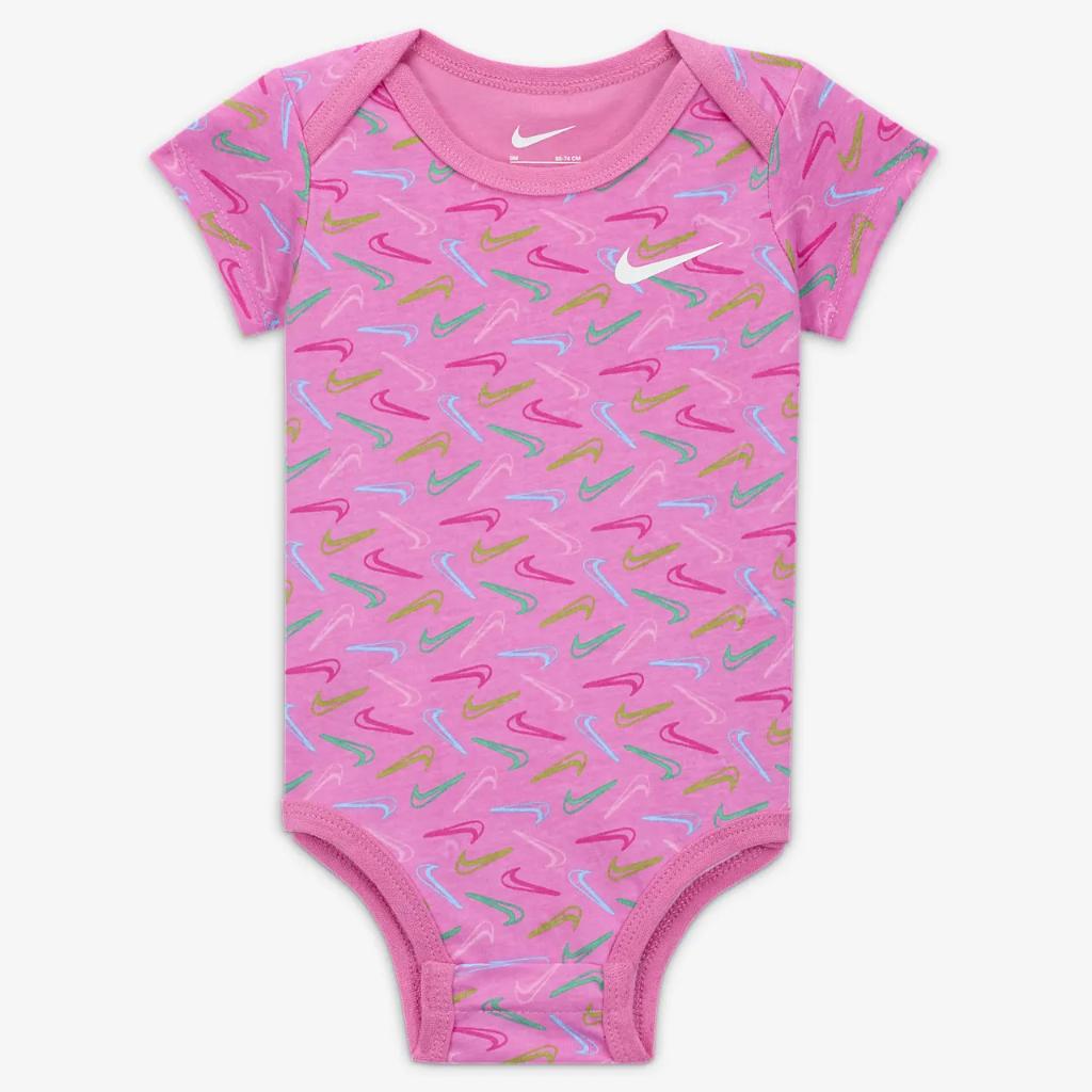 Nike Swoosh Logo Baby (0-9M) 3-Piece Bodysuit Set 06L846-023