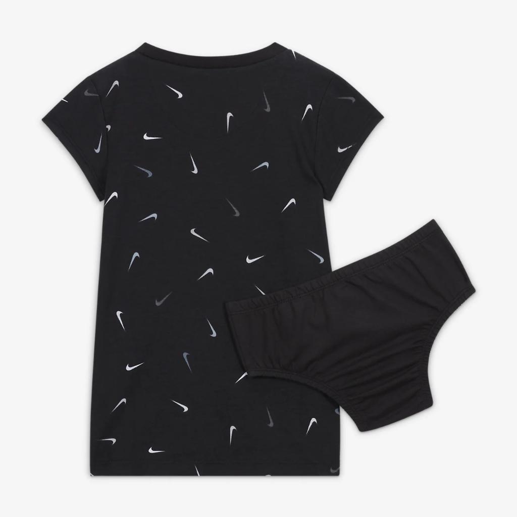 Nike Swoosh Printed Tee Dress Baby (12-24M) Dress 16K676-023