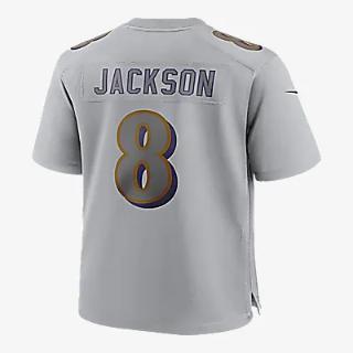 NFL Baltimore Ravens Atmosphere (Lamar Jackson) Men&#039;s Fashion Football Jersey 22NMATMS8GF-004