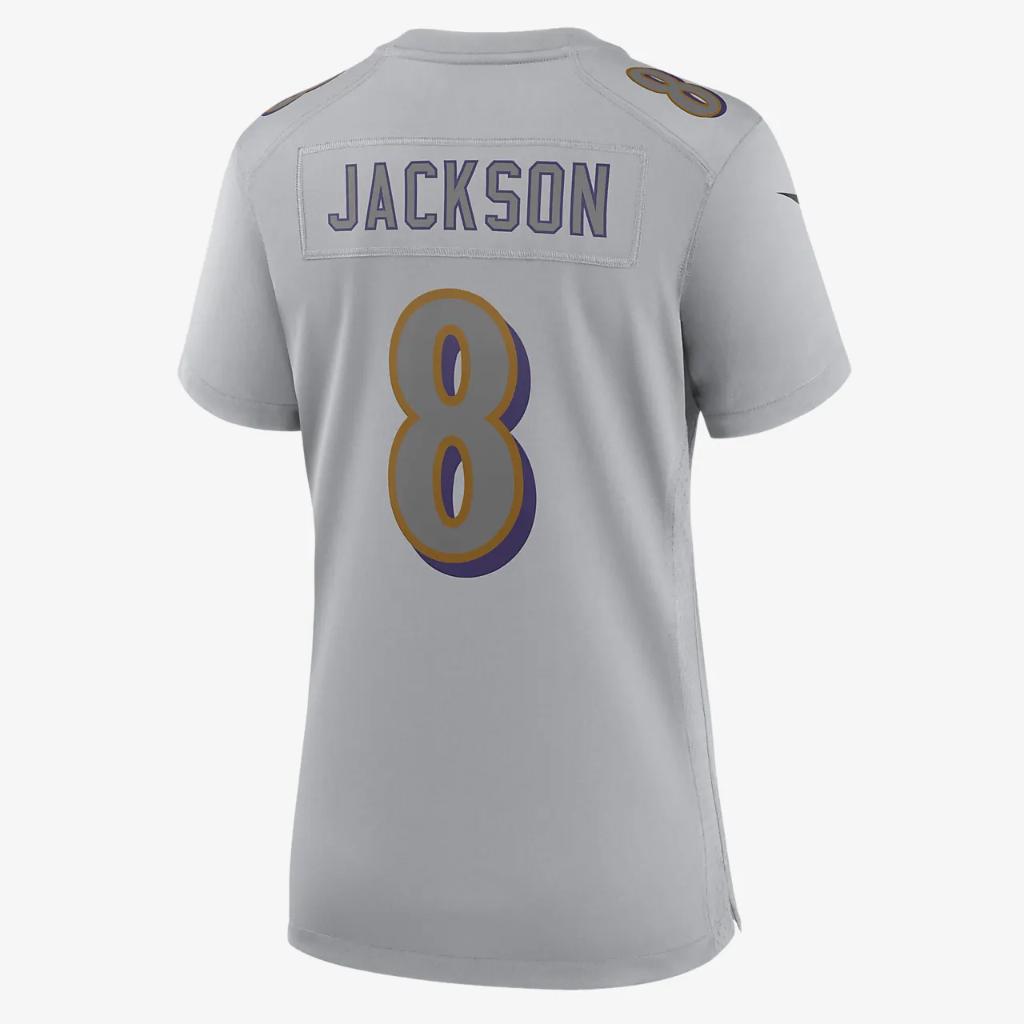 NFL Baltimore Ravens Atmosphere (Lamar Jackson) Women&#039;s Fashion Football Jersey 22NWATMS8GF-004