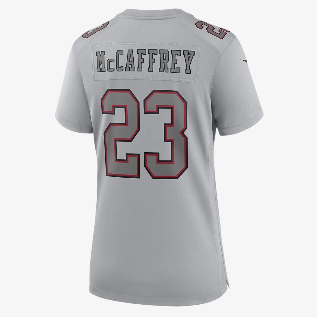 Christian McCaffrey San Francisco 49ers Super Bowl LVIII Women&#039;s Nike NFL Atmosphere Game Jersey 22NWATMSF73-JJ4