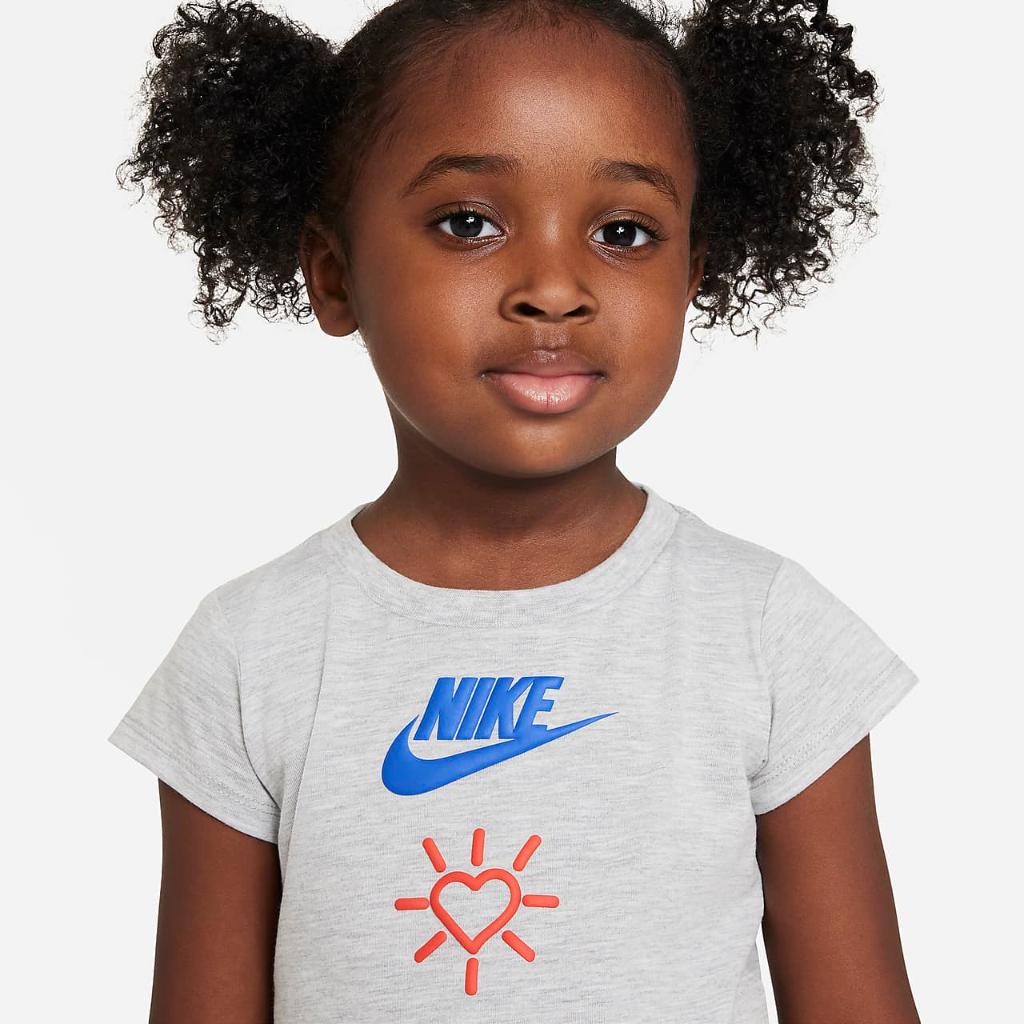 Nike Love Icon Stack Tee Toddler T-Shirt 26K603-GAK