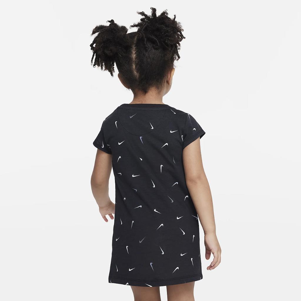 Nike Swoosh Printed Tee Dress Toddler Dress 26K676-023
