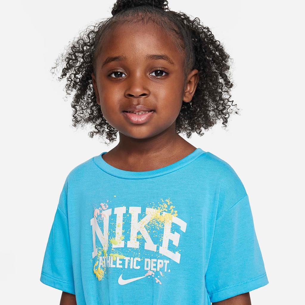 Nike &quot;Just DIY It&quot; Knotted Top Toddler T-Shirt 26K811-F85