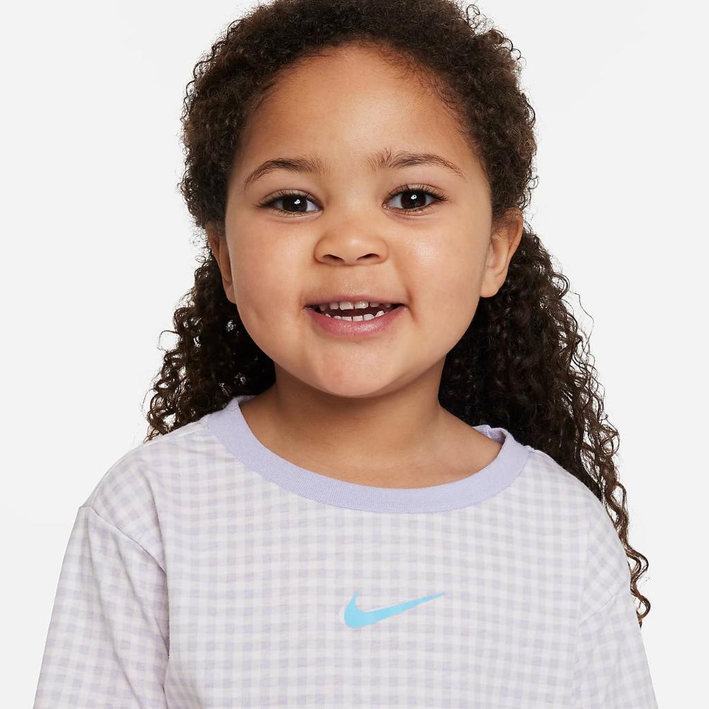 Nike Pic-Nike Boxy Tee and Shorts Set Toddler 2-Piece Set 26K825-F85
