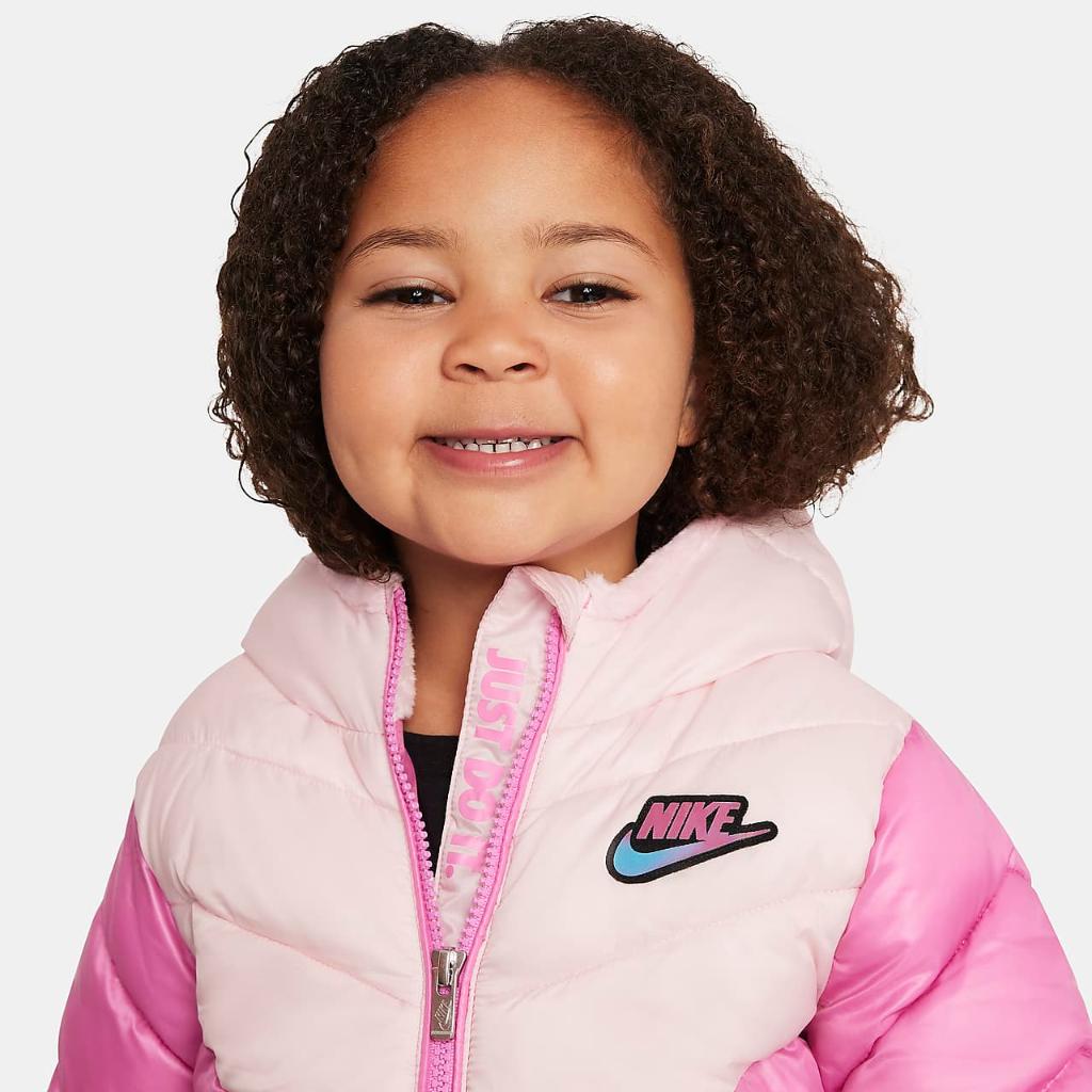 Nike Colorblock Chevron Puffer Jacket Toddler Jacket 26K937-A9Y