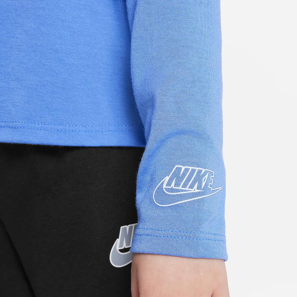 Nike Notebook Print Long Sleeve Knit Top Toddler Top 26L131-BGZ