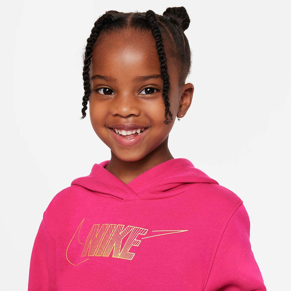 Nike Sportswear Club Fleece Holiday Shine Hoodie Toddler Hoodie 26L423-A0I