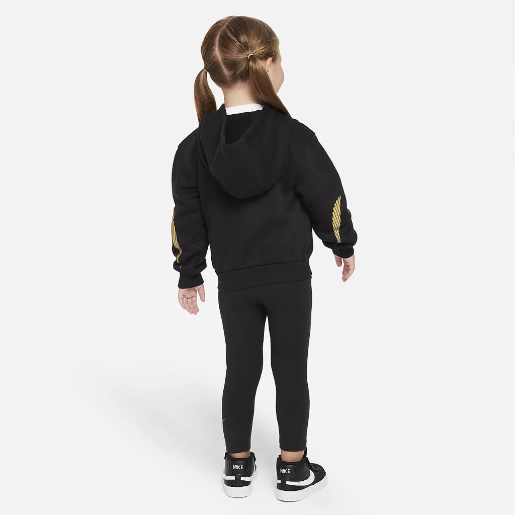 Nike Shine Full-Zip and Leggings Set Toddler 2-Piece Hoodie Set 26L434-023