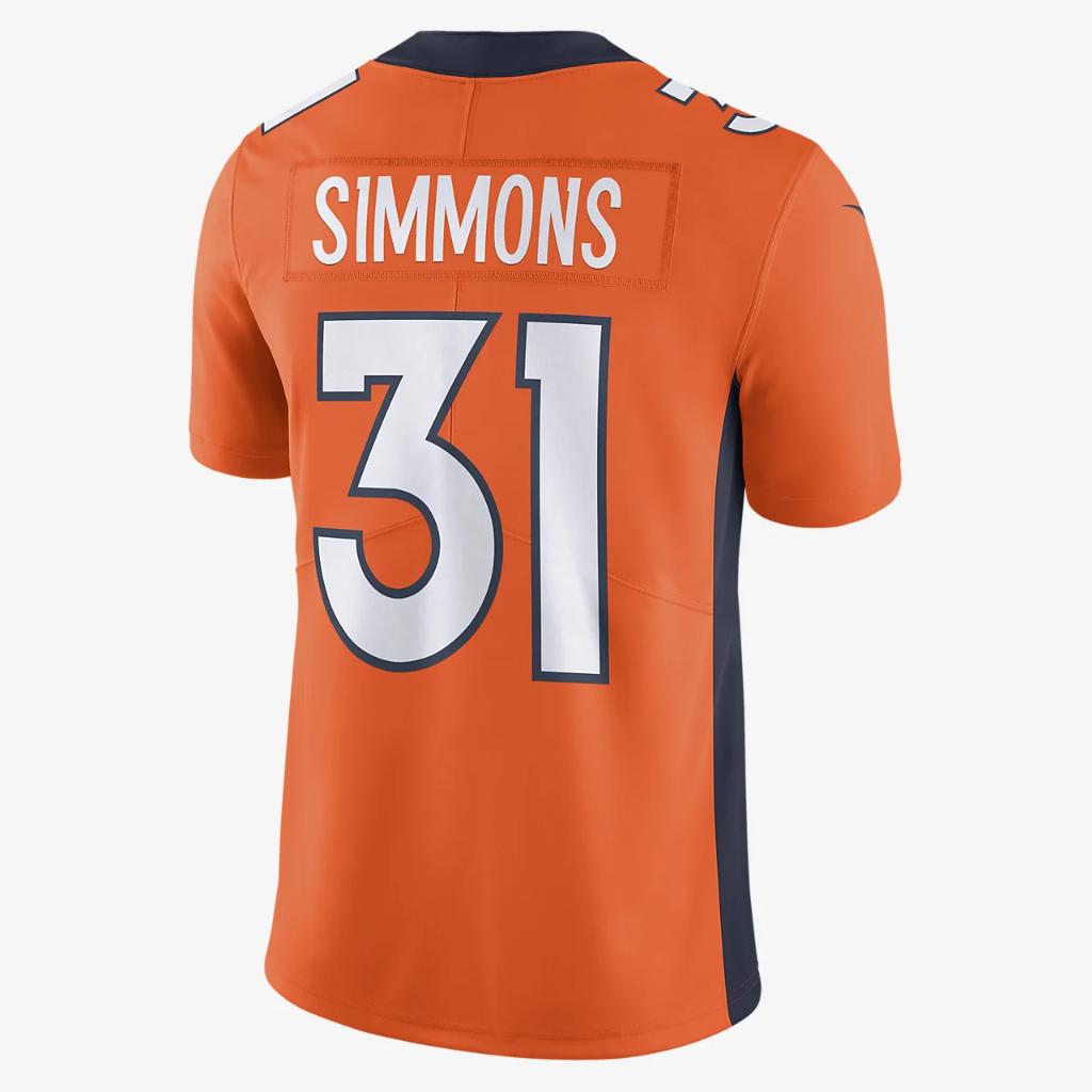 Justin Simmons Denver Broncos Men&#039;s Nike Dri-FIT NFL Limited Football Jersey 32NM05VC8WF-6Y0