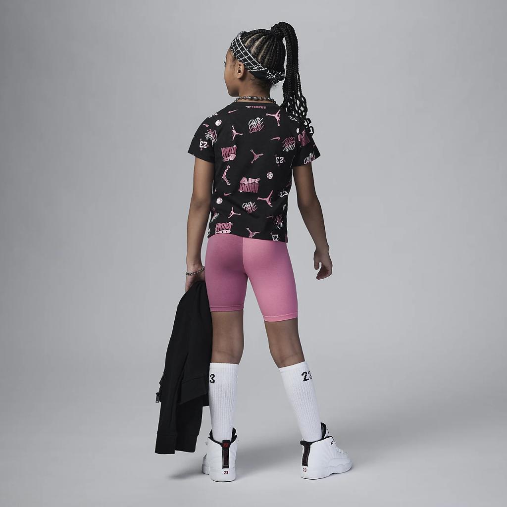 Jordan Icon Play Printed Bike Shorts Set Little Kids&#039; 2-Piece Set 35C412-P9I