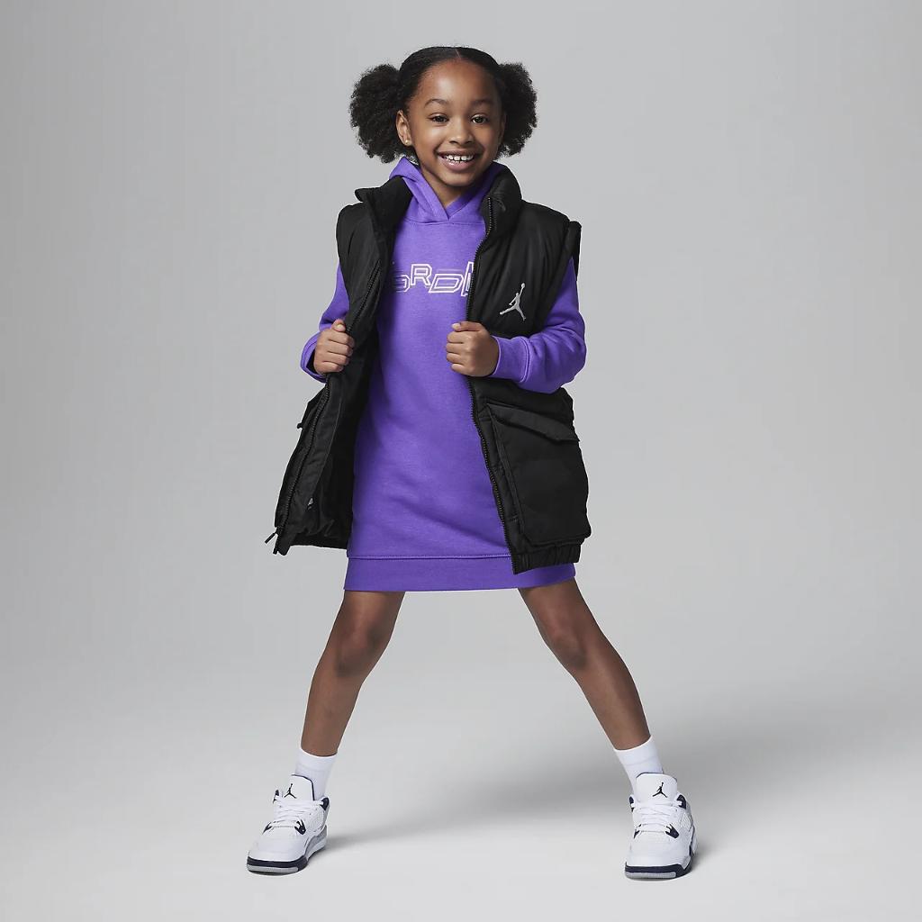Jordan &quot;Take Flight&quot; Shine Pullover Dress Little Kids Dress 35C893-P44