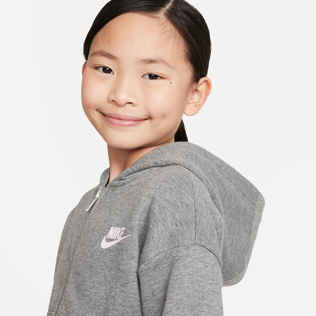 Nike Sportswear Club Fleece Little Kids&#039; Full-Zip Hoodie 36I254-GEH