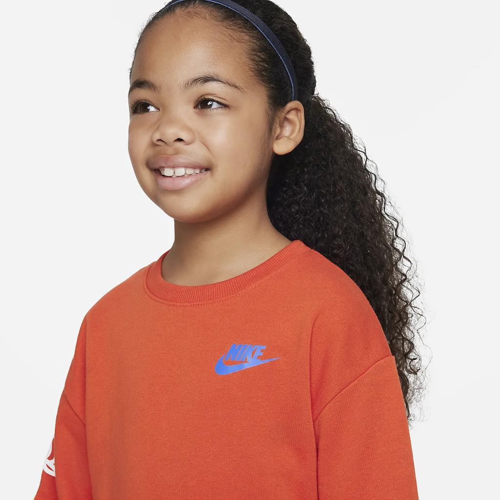 Nike XO Swoosh Crew Little Kids&#039; Top 36K590-R7O