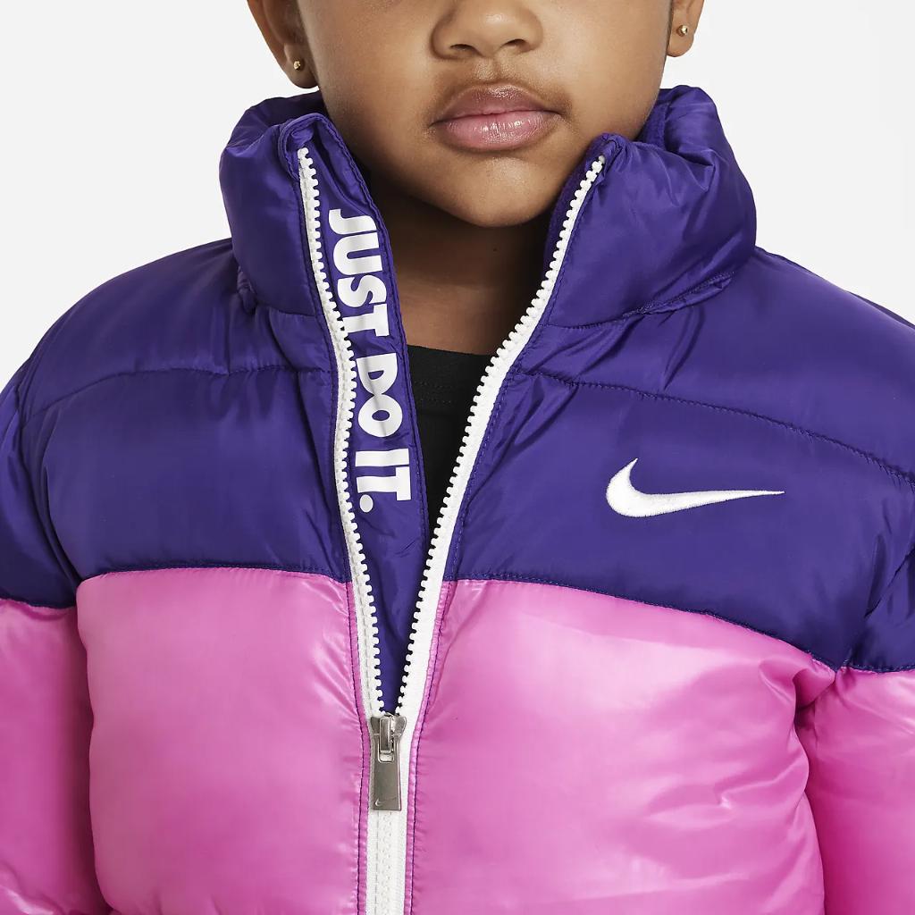 Nike Colorblock Puffer Jacket Little Kids Jacket 36K722-AFN