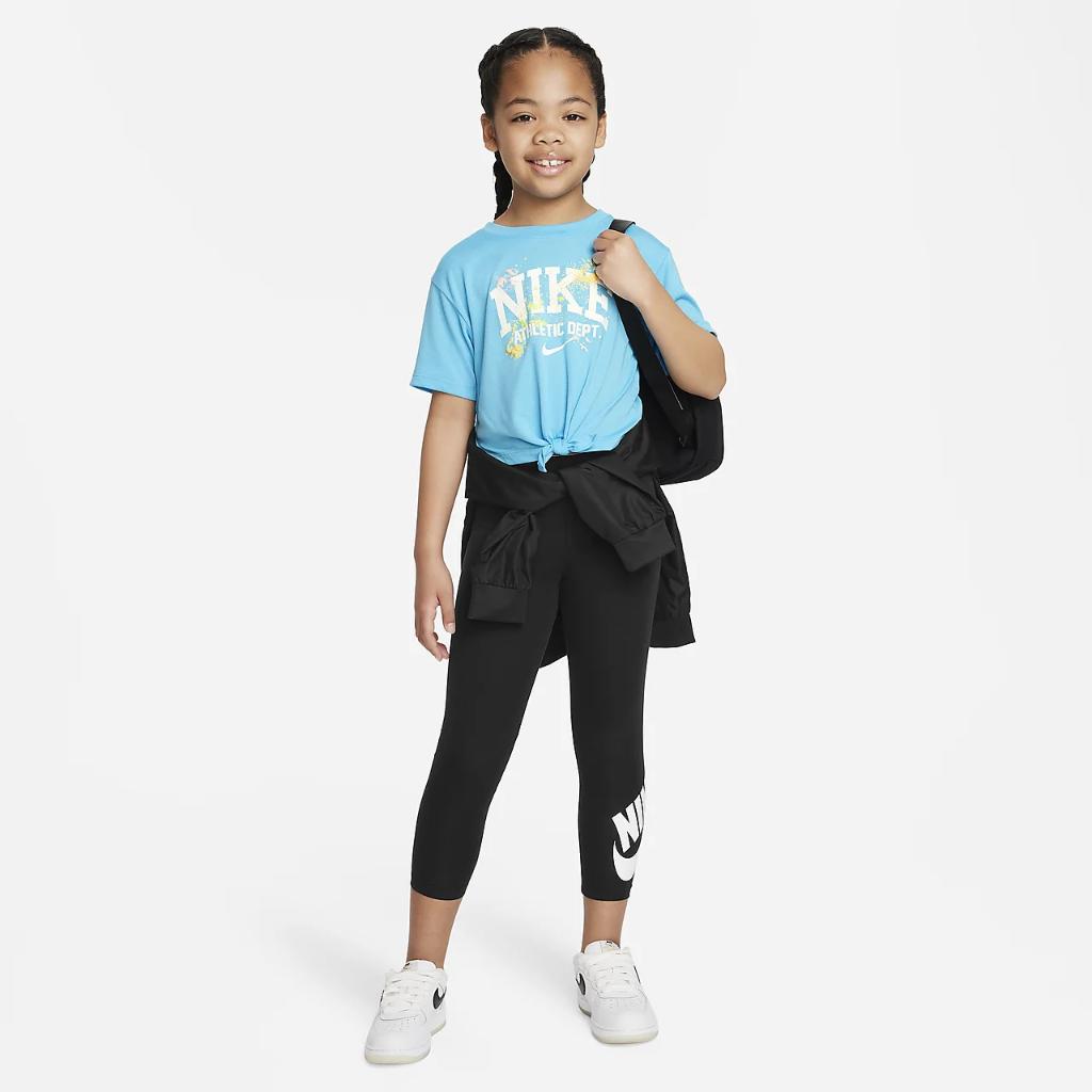 Nike &quot;Just DIY It&quot; Knotted Top Little Kids&#039; T-Shirt 36K811-F85
