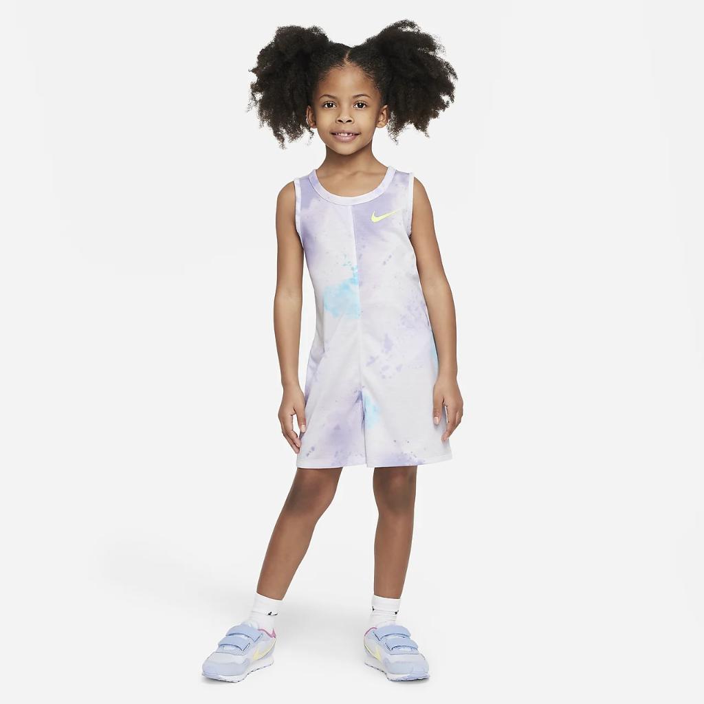 Nike &quot;Just DIY It&quot; Printed Romper Little Kids&#039; Romper 36K829-GAD