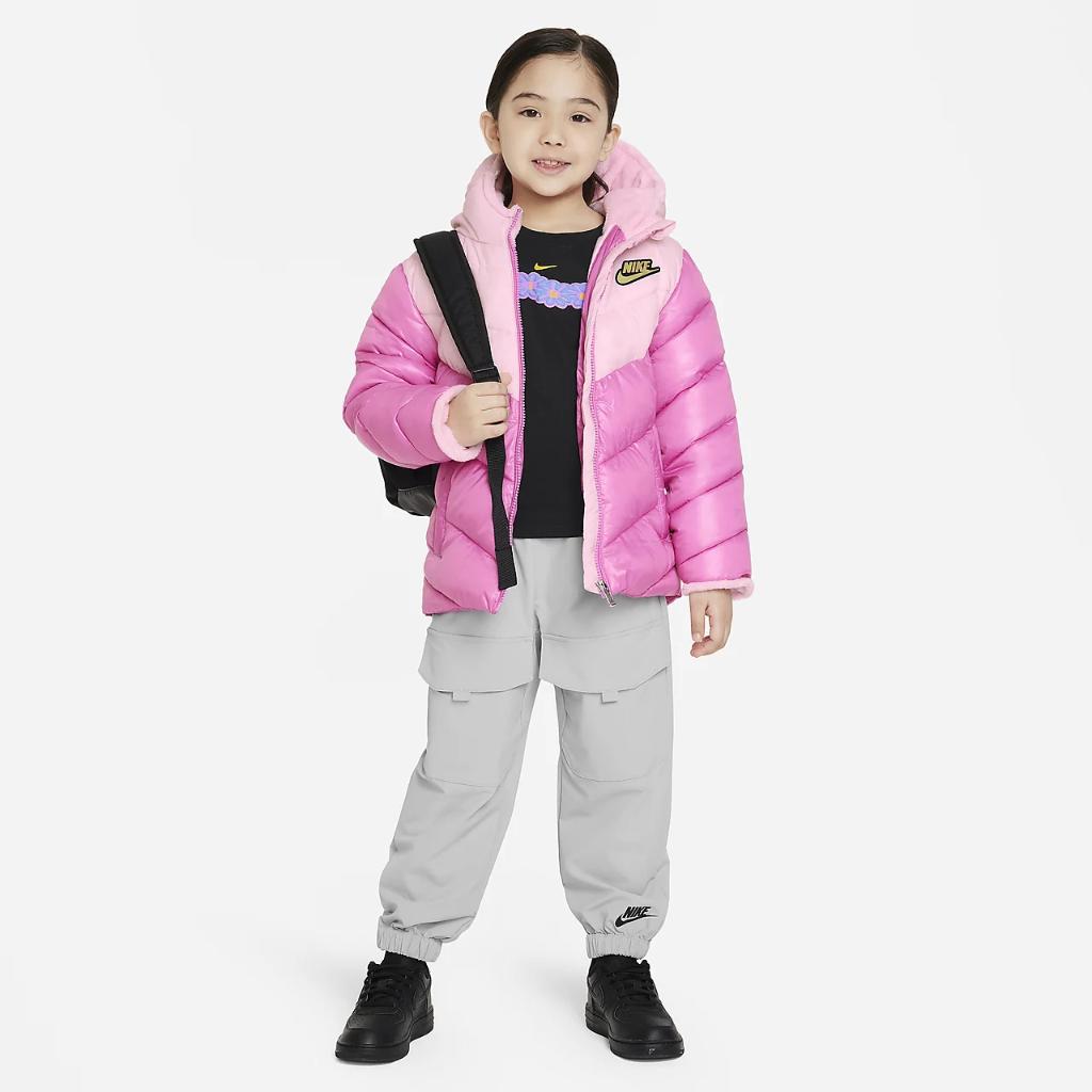 Nike Colorblock Chevron Puffer Jacket Little Kids Jacket 36K937-A9Y