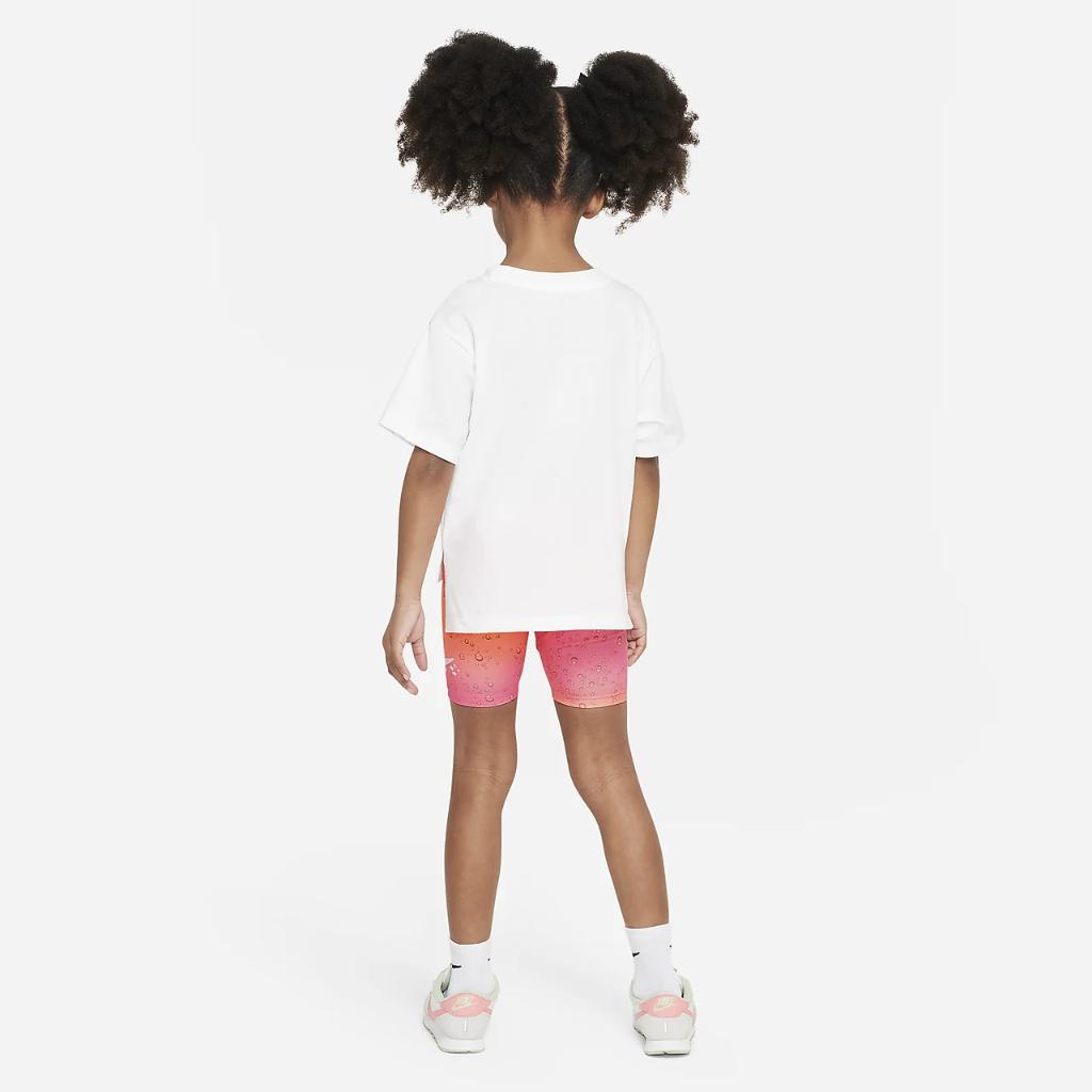 Nike Coral Reef Tee and Shorts Set Little Kids&#039; 2-Piece Dri-FIT Set 36K942-A6C