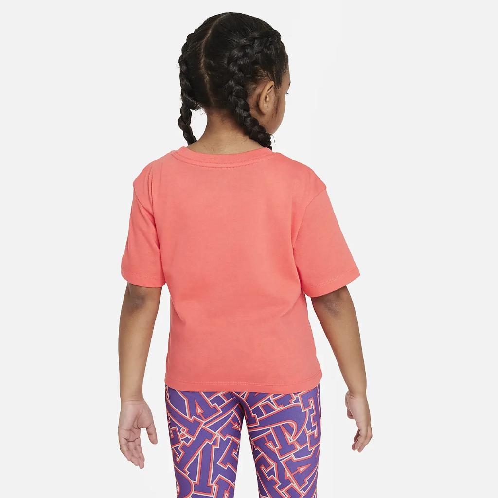 Nike Swoosh Varsity Outline Tee Little Kids T-Shirt 36L101-R26