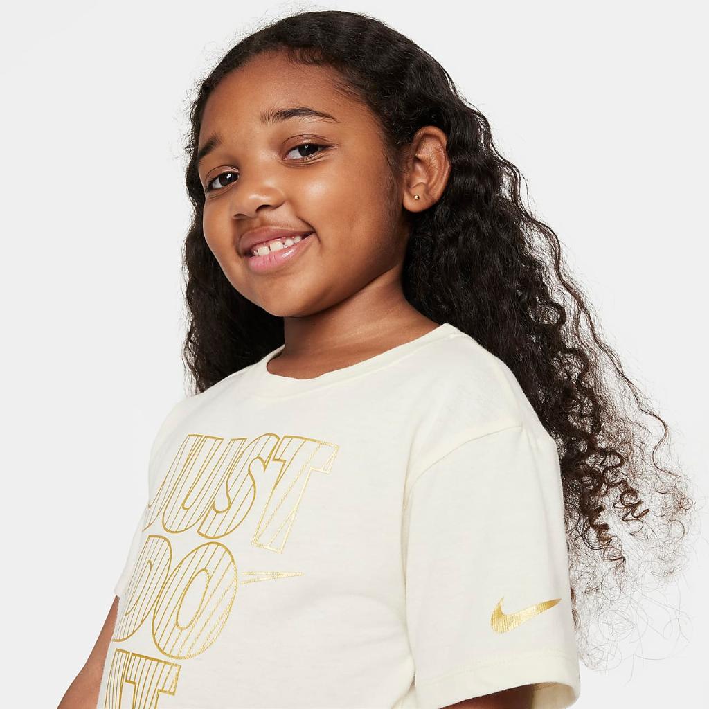 Nike Shine Boxy Tee Little Kids T-Shirt 36L428-W3Z