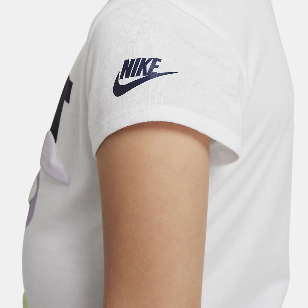 Nike Sweet Swoosh &quot;Just Do It&quot; Little Kids&#039; Graphic T-Shirt 36L800-001