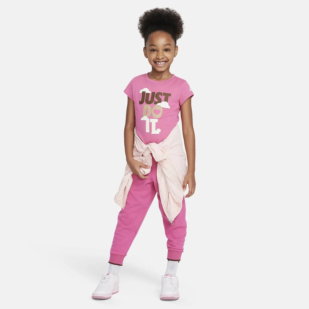 Nike Sweet Swoosh &quot;Just Do It&quot; Little Kids&#039; Graphic T-Shirt 36L800-AHD
