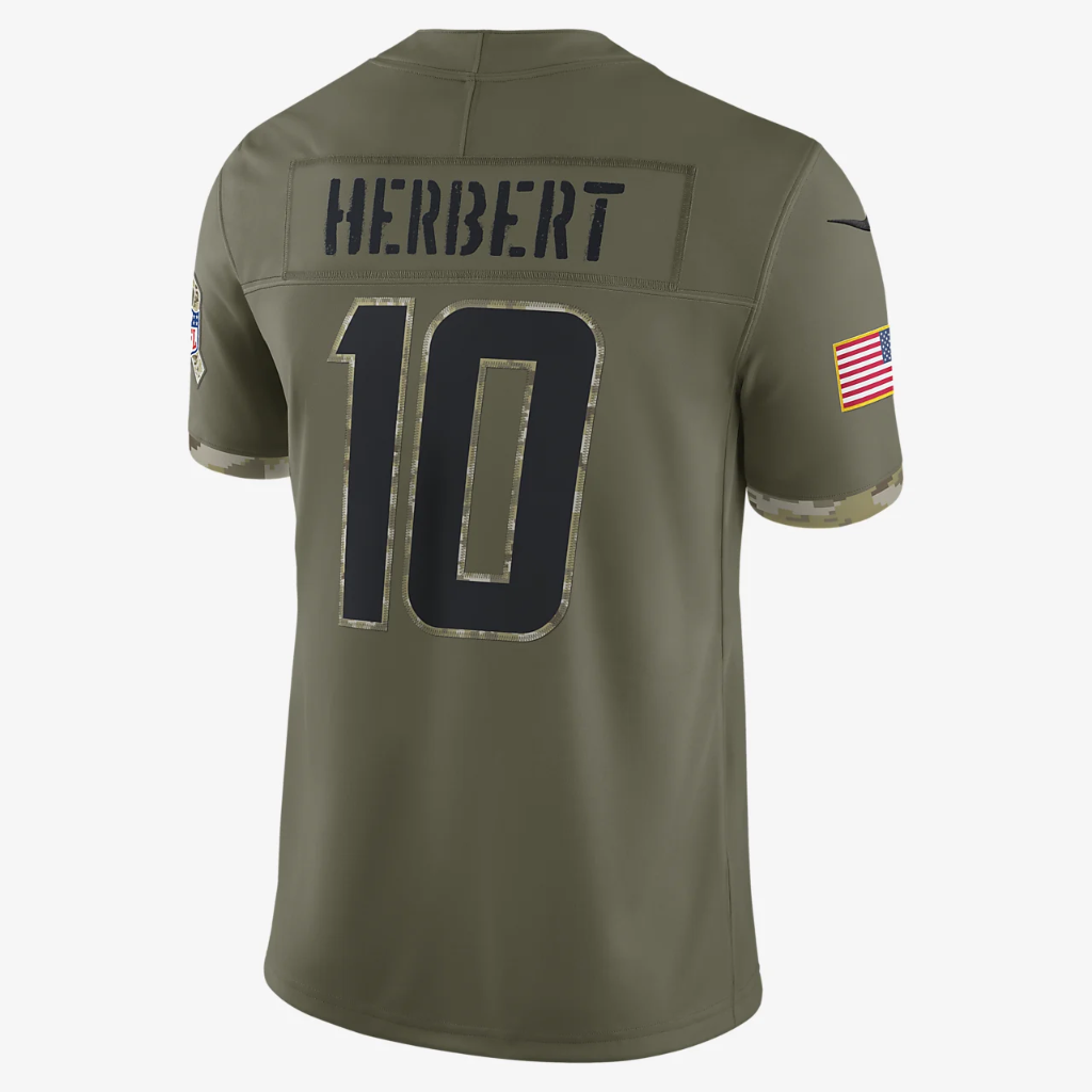 NFL Los Angeles Chargers Salute to Service (Justin Herbert) Men&#039;s Limited Football Jersey 36NMSTSVF3H-001
