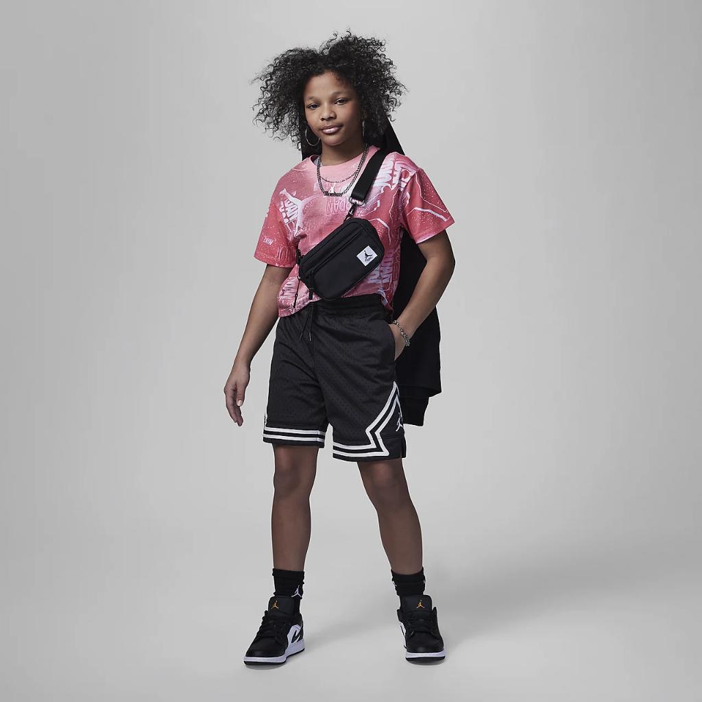 Jordan Essentials New Wave Allover Print Tee Big Kids&#039; (Girls) T-Shirt 45C403-A7L