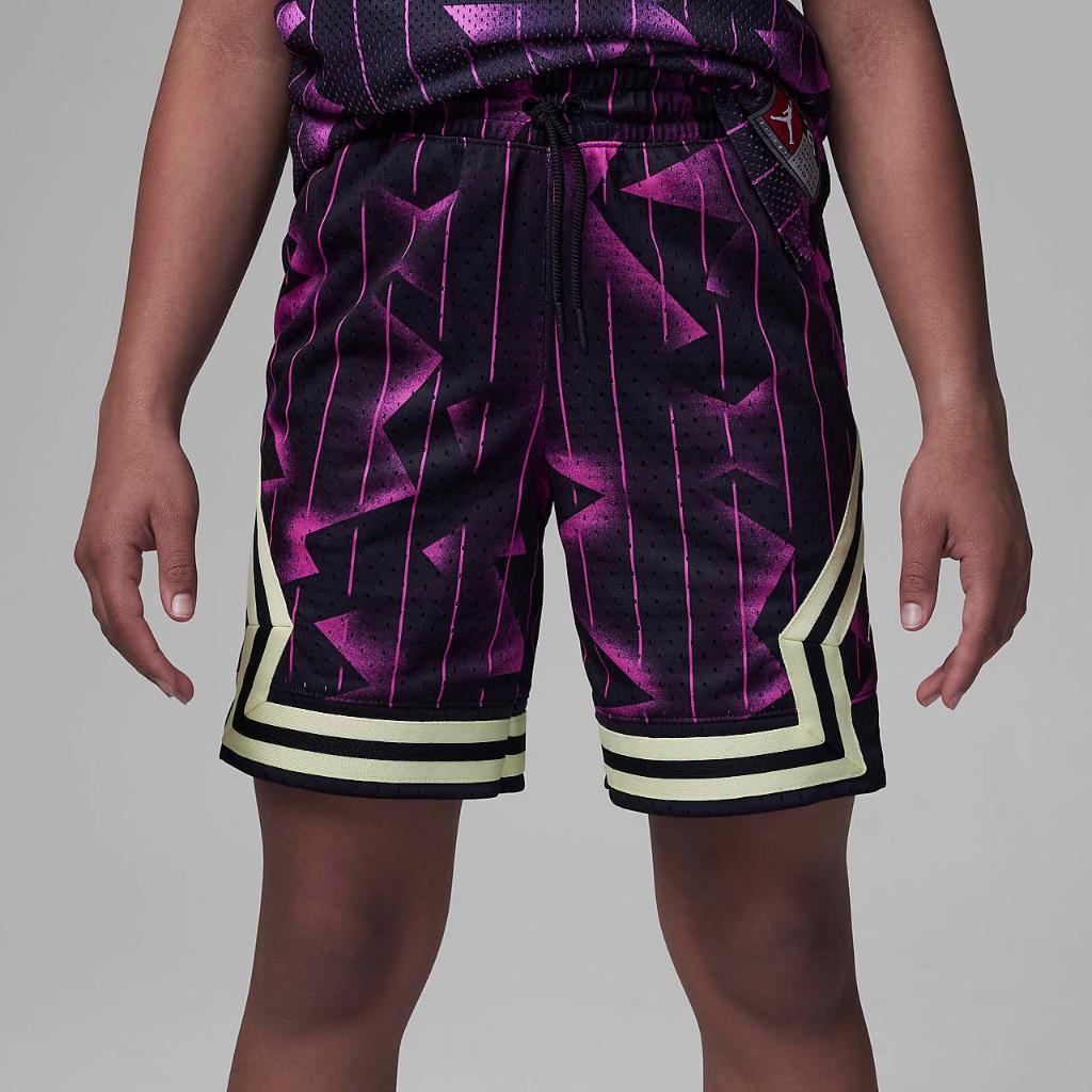 Jordan Jumpman Printed Diamond Shorts Big Kids Dri-FIT Shorts 45C656-023