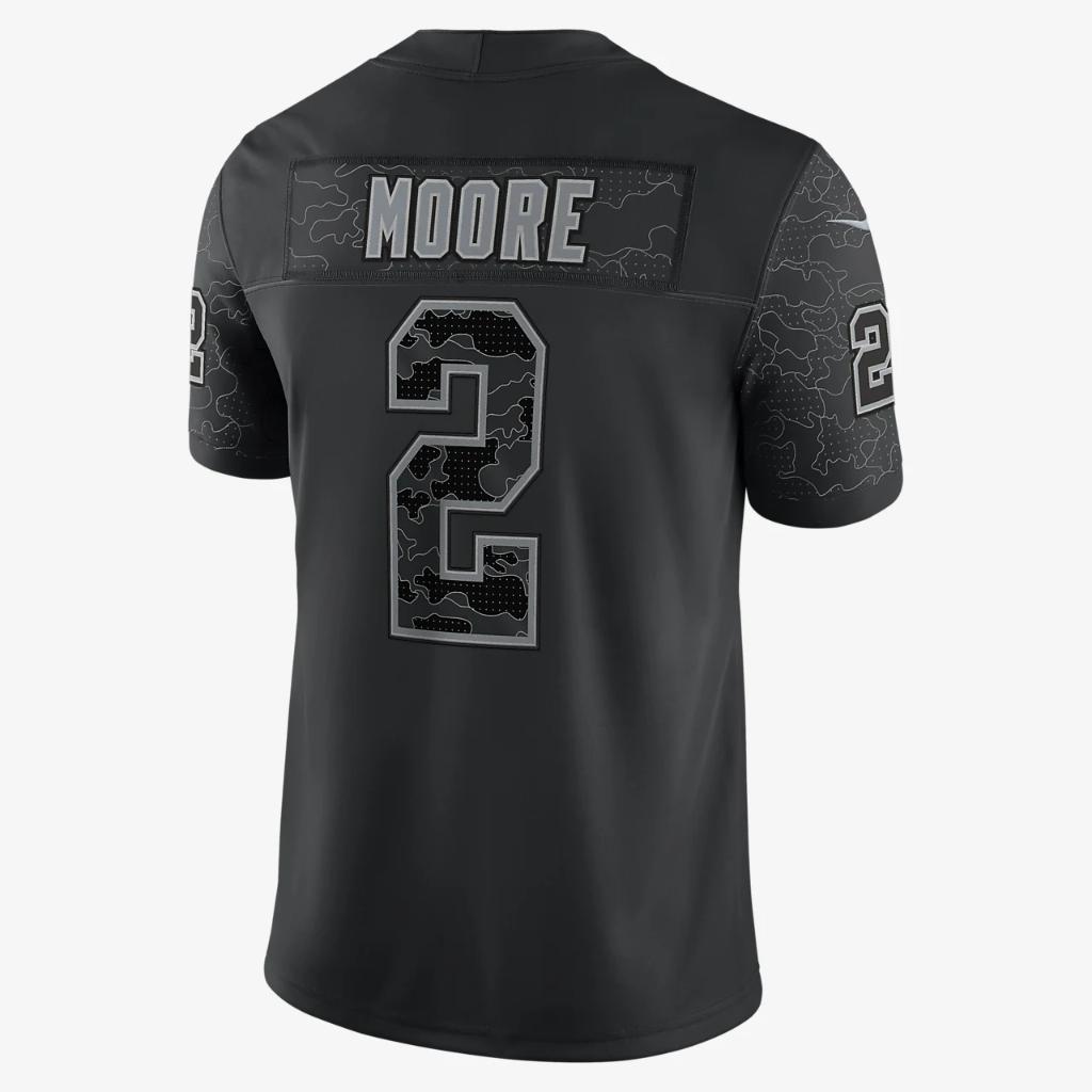 NFL Carolina Panthers RFLCTV (DJ Moore) Men&#039;s Fashion Football Jersey 45NM00A77F-00G