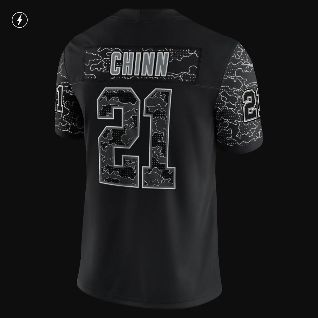 NFL Carolina Panthers RFLCTV (Jeremy Chinn) Men&#039;s Fashion Football Jersey 45NM00A77F-00H