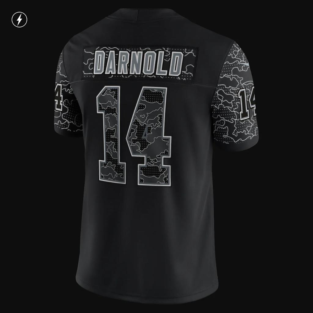 NFL Carolina Panthers RFLCTV (Sam Darnold) Men&#039;s Fashion Football Jersey 45NM00A77F-00I